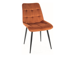 Стул SIGNAL CHIC Velvet Bluvel 4215 корица/черный