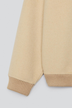 ZARA X BAISI GUADAGNINO СВИТЕР С КРУГЛЫМ ВЫРЕЗОМ, БЕЖЕВЫЙ
