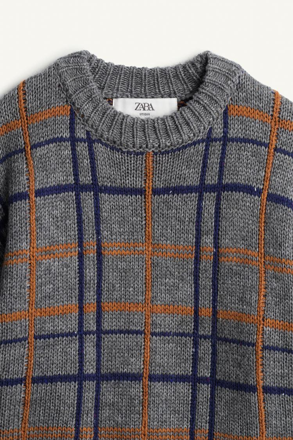 ZARA СВИТЕР В КЛЕТКУ - LIMITED EDITION, РАЗНОЦВЕТНЫЙ