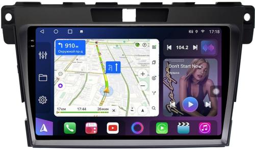 Магнитола для Mazda CX-7 2006-2012 - FarCar BM097M-2K монитор 9.5" 2K QLED на Android 14, Быстрая, CarPlay, 4G SIM-слот