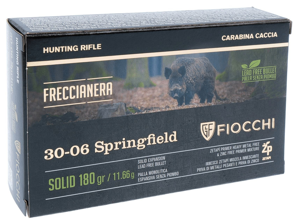 Патрон .30-06 Fiocchi 11,66г Freccia Nera с пулей Solid Expansion