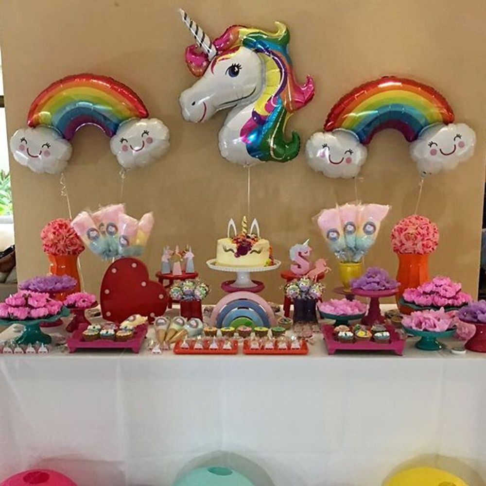 Шар (41"/104 см) Фигура, Голова сказочного единорога 1 шт.