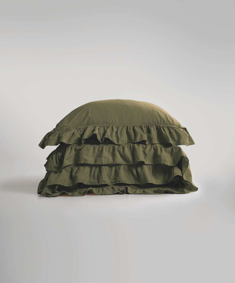Lımasso КПБ 4 пр. Stonewashed Exclusıve Capulet Olıve пододеяльник 200*220, простынь 240*260, наволочки 50*70 2шт