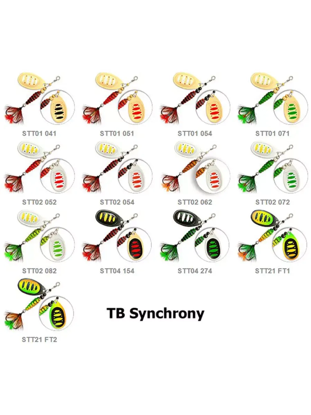 Блесна вертушка TB SYNCHRONY, #1.5, STT21-FT1