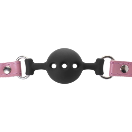 Кляп Crazy Handmade 3.8 см с розовыми ремнями