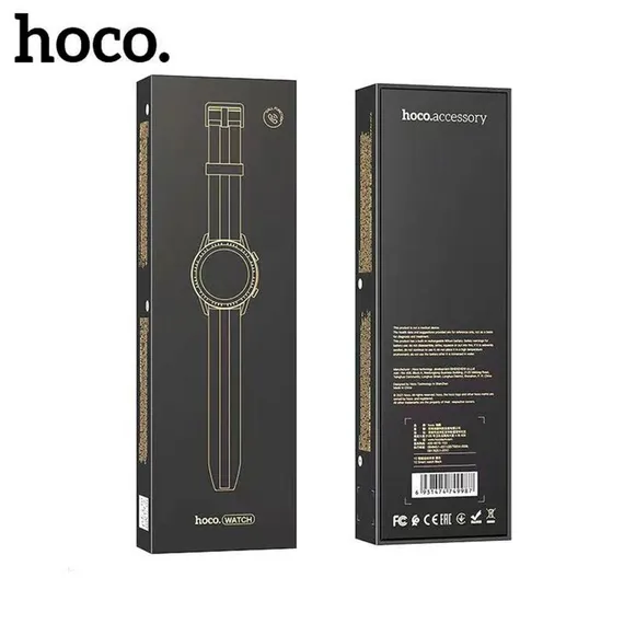 Смарт-часы Hoco Y2, 1.3", 240х240, IP68, BT3.0+4.0, 290 мАч, поддержка вызова,шагомер,черные