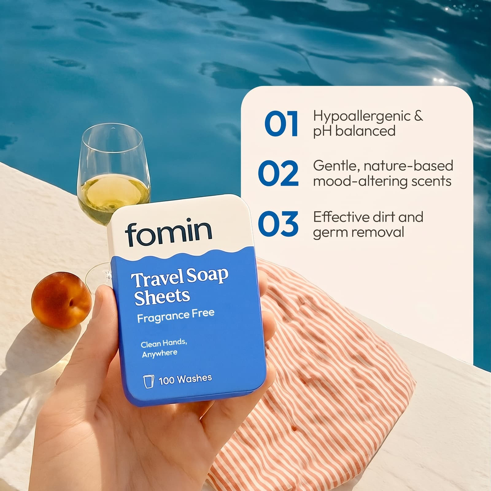 fomin, мыло для путешествий, без отдушки, 100 шт.