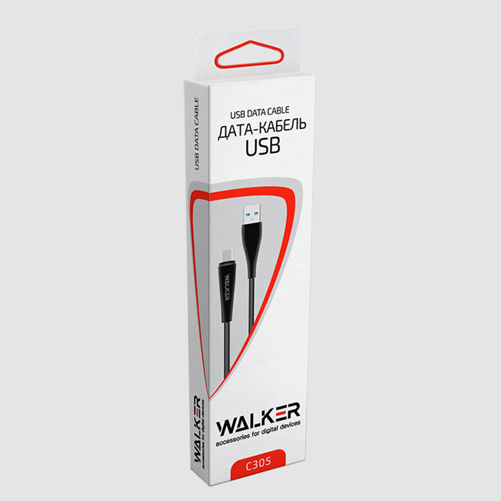 Кабель USB "WALKER" C305 для Micro USB (2.1А), белый