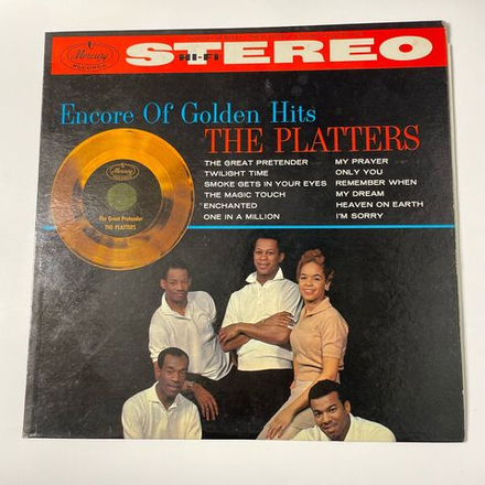 Винтажная виниловая пластинка LP The Platters Encore Of Golden Hits (США 1960)