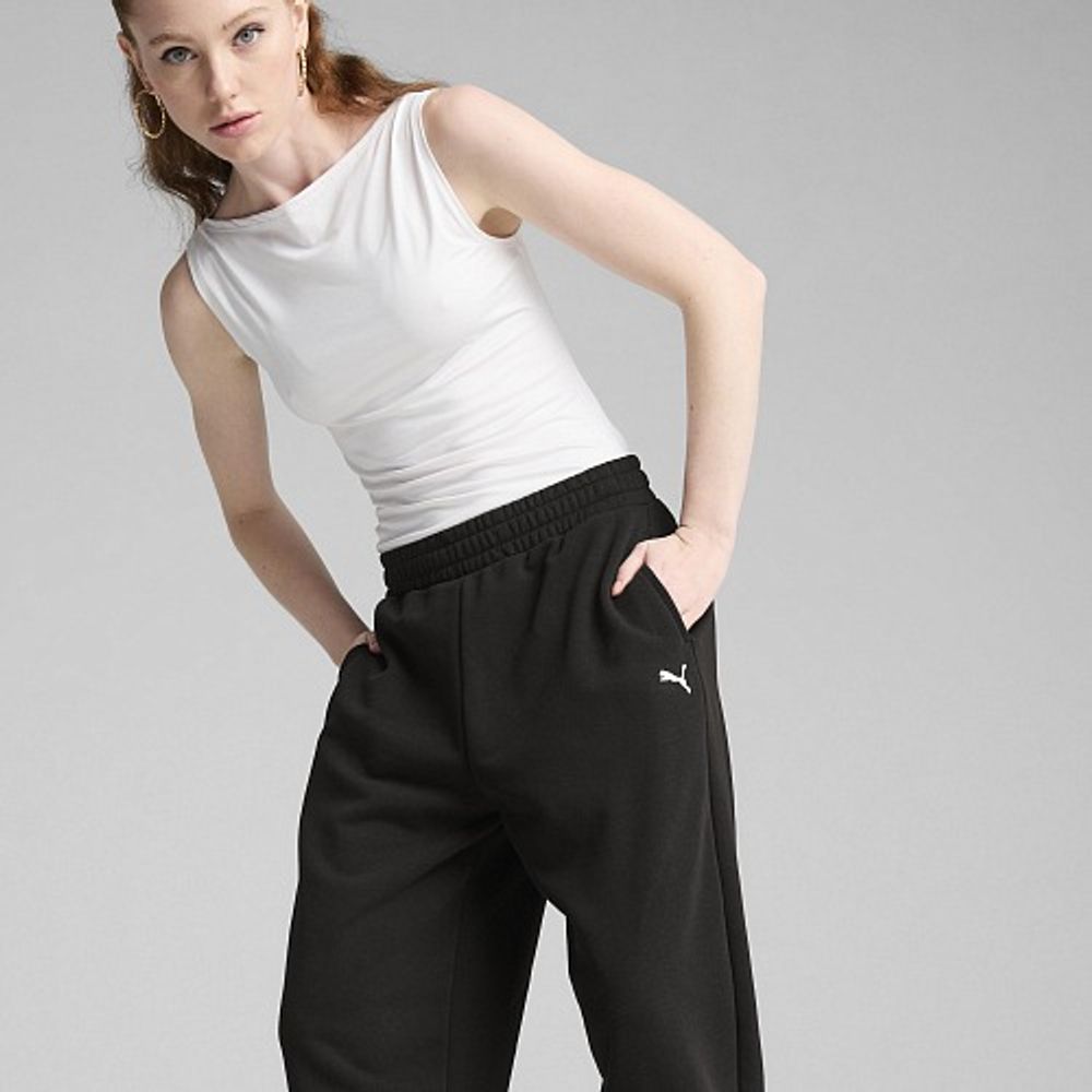 Брюки спортивные женские PUMA WARDROBE ESS Relaxed Sweatpants TR cl