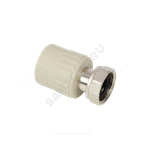 Муфта PP-R комбинированная серая Дн 20х1/2" с накидной гайкой VALFEX 10139020Г