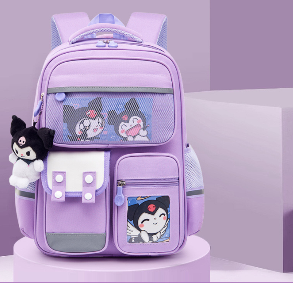 Ранец с брелоком "Kuromi"