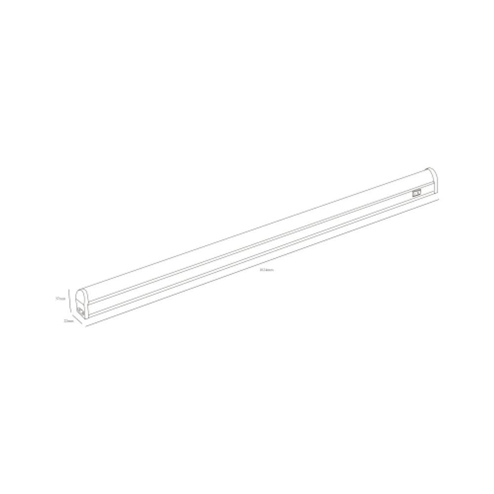Линейный светодиодный светильник ЭРА LLED-01-14W-4000-W 14Вт 4000K L1024мм с выключателем | Бытовые светодиодные линейные светильники