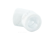 Угольник PP-R белый Дн 50х45гр PRO VALFEX 10107050-PRO