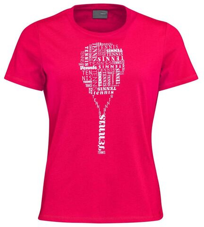 Женская теннисная футболка Head TYPO T-Shirt W - magenta