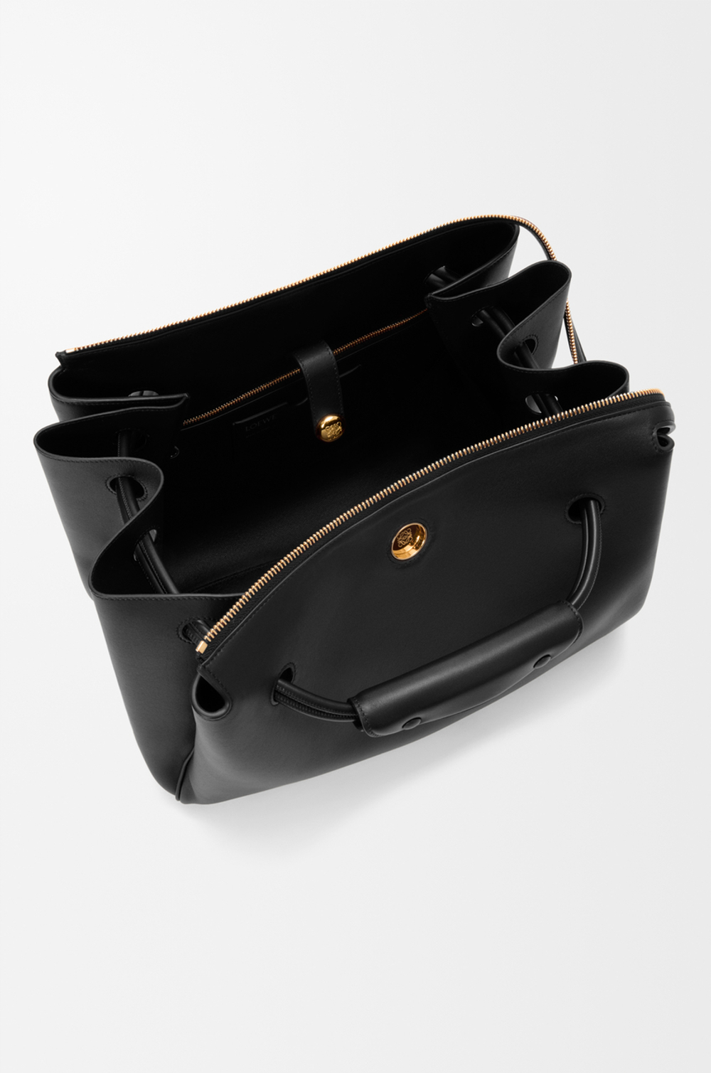 Loewe Большая сумка Madrid из мягкой телячьей кожи, черный