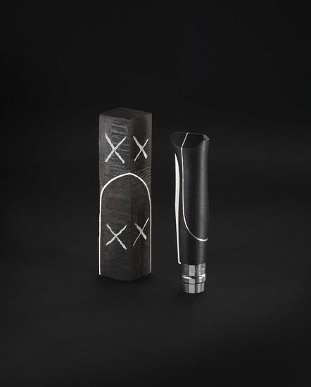 Складной нож Opinel №8 Ellipse, рукоять африканское дерево с алюминиевой вставкой, футляр, 002347 c клинком из стали Sandvik™ 12С27, рукоять дерево (Африканское)
