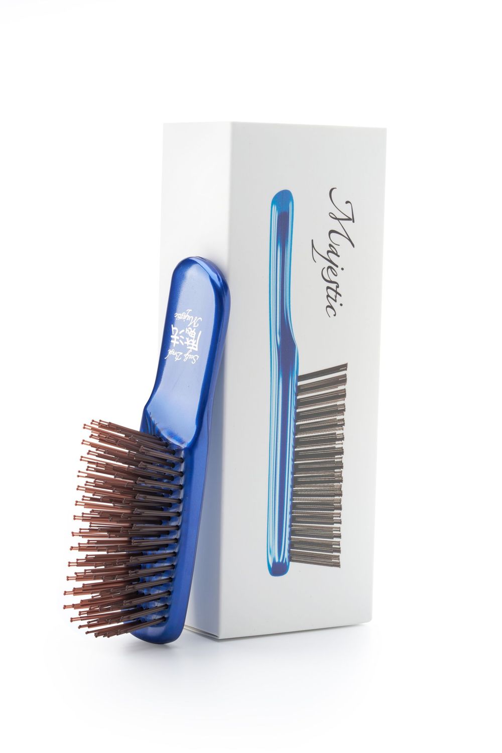 Расческа Majestic Scalp Brush синяя (дорожная версия)