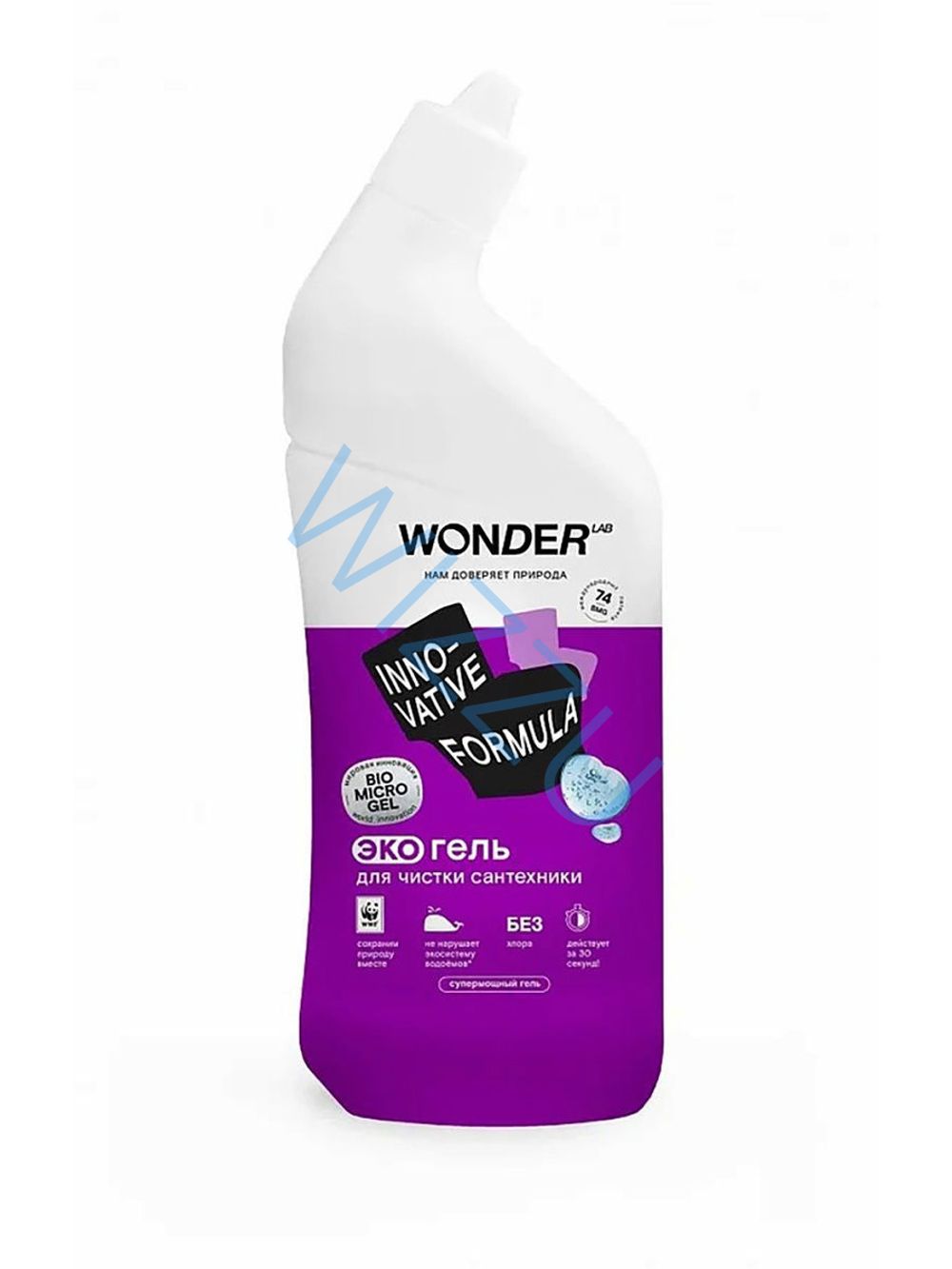Гель для чистки сантехники и ванны Wonder Lab, 700 мл