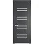 Межкомнатная дверь эмаль Profil Doors 1.6P графит остеклённая