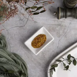 Соусник 60 мл 9,5*6,5 см h2,8 см прямоуг. белый фарфор P.L. Proff Cuisine [12]