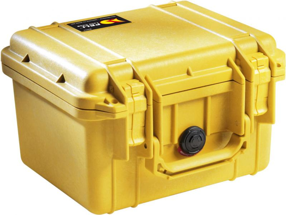 Защитный кейс Peli™ 1300 желтый с поропластом