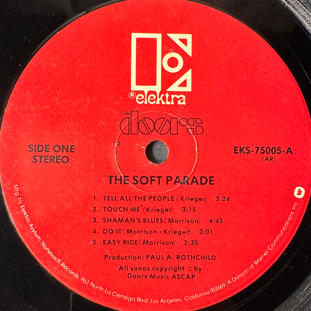 The Doors ‎– The Soft Parade (США 1979г.)