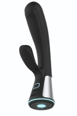 Чёрный интерактивный вибратор Kiiroo Ohmibod Fuse - 18 см. (Цвет: черный)