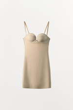 МИНИ-ПЛАТЬЕ ИЗ ПОЛИАМИДА С ЭФФЕКТОМ BODY SHAPE — ZARA