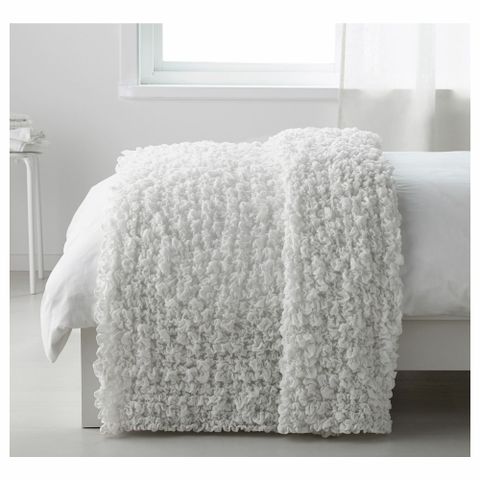 Покрывало IKEA OFELIA (ОФЕЛИЯ), Белый, 130х170 см