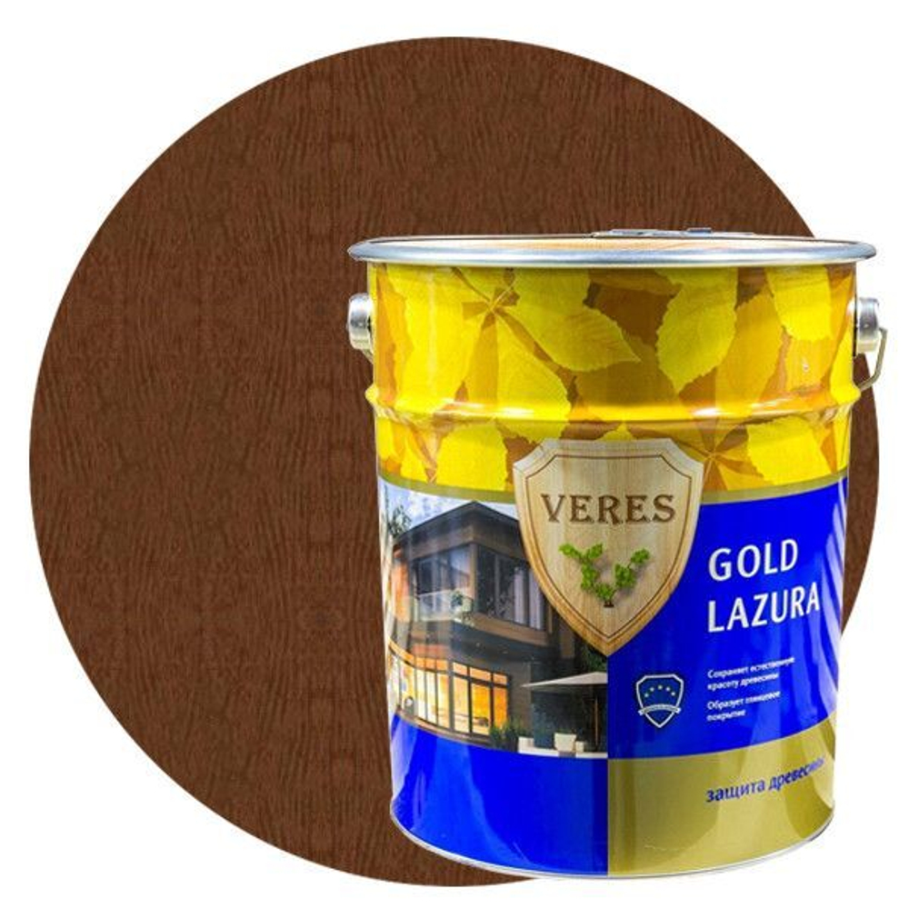 Пропитка ВЕРЕС Gold Lazura №12 БЕЛЫЙ 2.7 л "Veres"