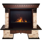 Каминокомплект Real Flame Rockland 26 AO с очагом 3D Cassette 630 Black Panel