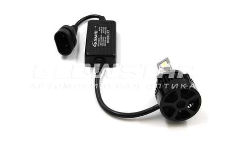 Светодиодные лампы HB3 (9005) Sariti K7 с обманкой, с вентилятором, 5300K, 12V, 56W (комплект, 2шт)