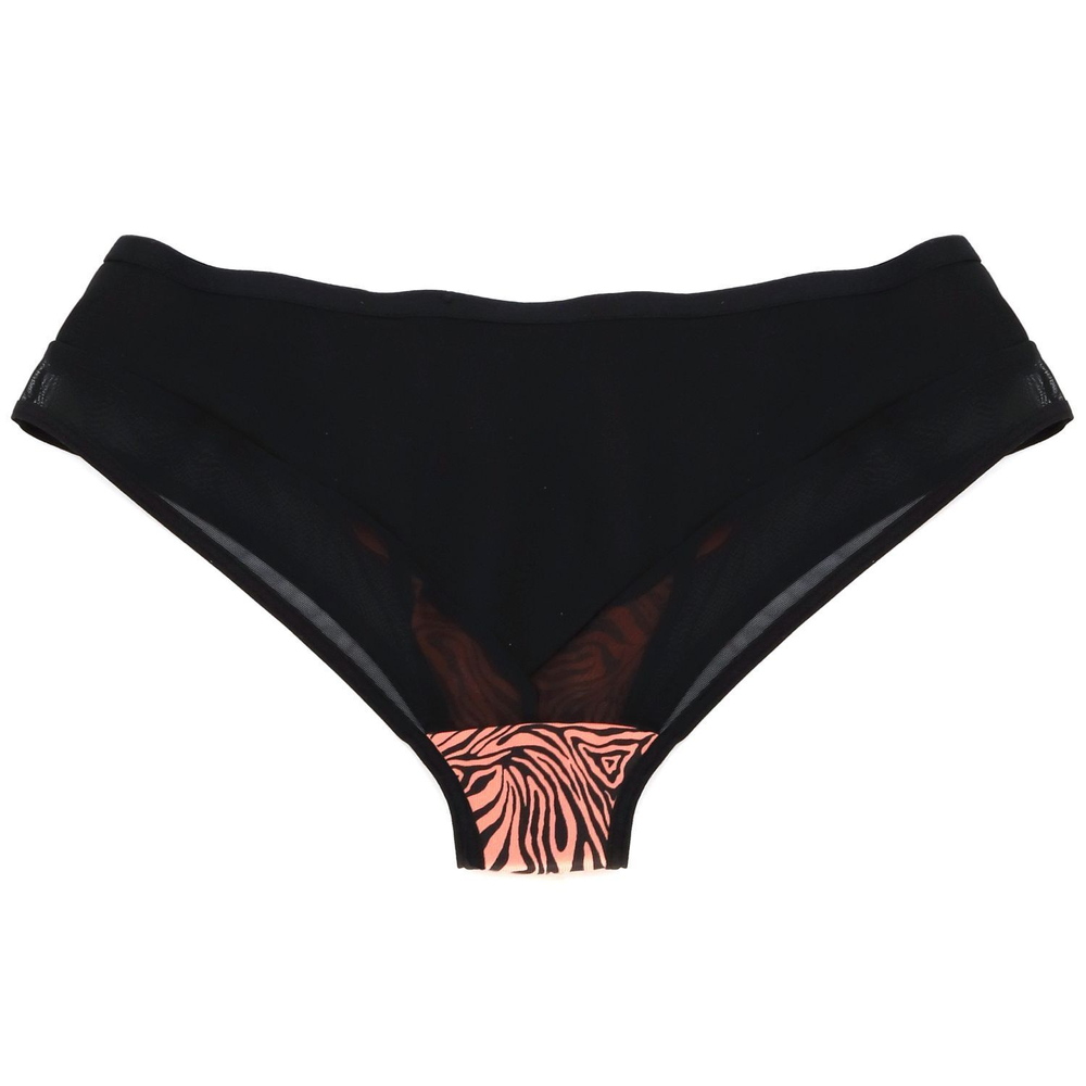 Трусики-слипы со средней линией талии и тигриным принтом (Размер: M) (Цвет: тигровый)