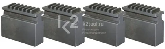 Комплект сырых кулачков для четырёхкулачкового токарного патрона Ø 200 мм Camlock ASA D1-6"