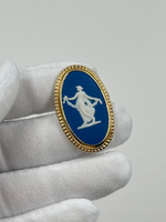 Брошь Wedgwood синяя