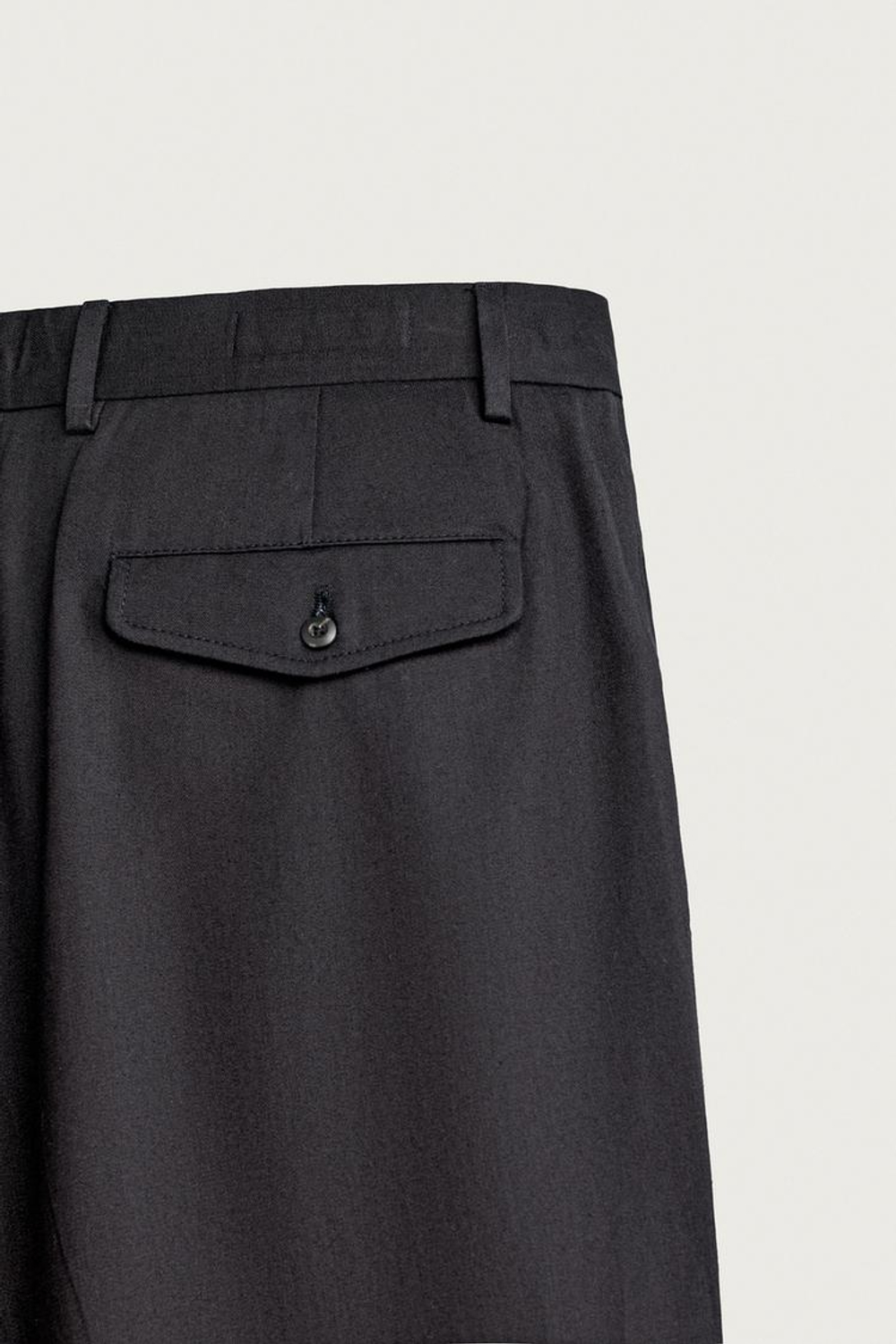 ZARA БРЮКИ RELAXED FIT СО СКЛАДКАМИ, ИНДИГО