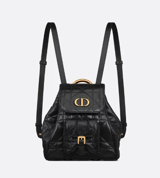 Рюкзак Dior Caro черный, модель среднего формата