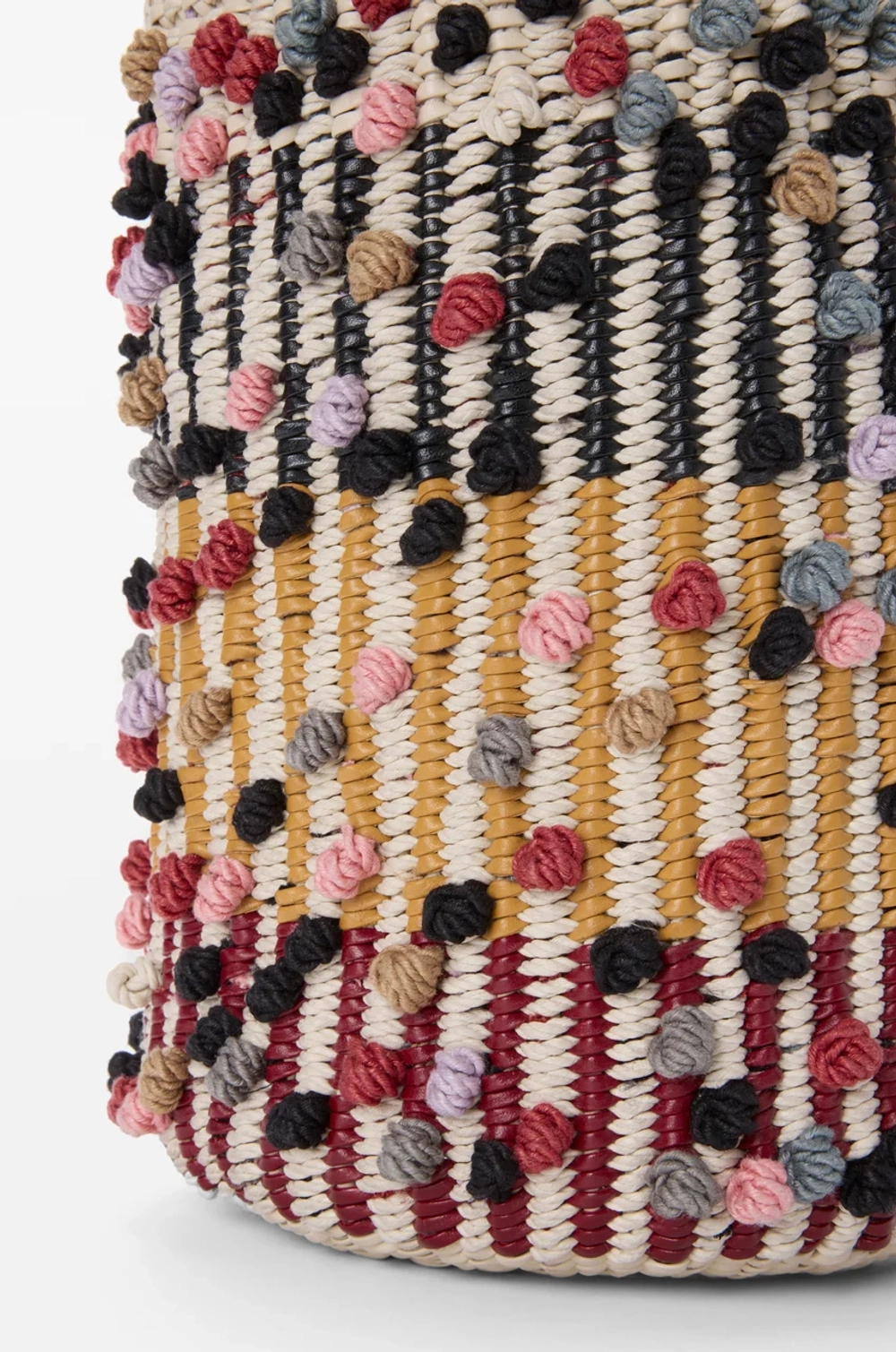Loewe x Albers Сумка-корзинка плетеная из кожи, разноцветный