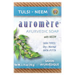 Auromere, Аюрведическое мыло с нимом, тулси-ним, 78 г (2,75 унции)