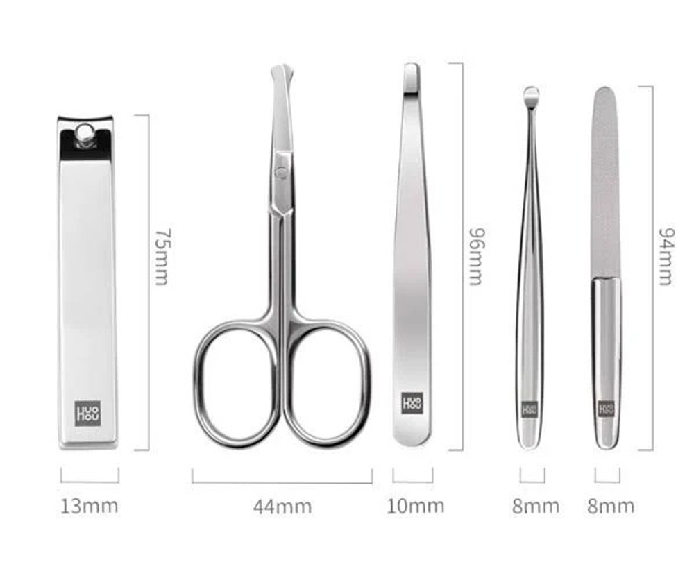 Набор для маникюра Xiaomi HUOHOU HuoHou Stainless Steel Nail Clipper Set HU0061