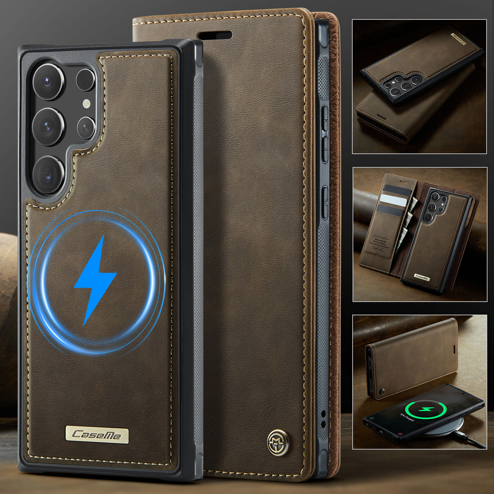 Чехол-кошелек CaseMe 2 in 1 MagSafe Samsung Galaxy S23 Ultra
