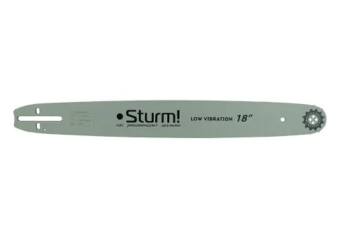 Пильная шина 18" Sturm! Паз 1,5мм,0,325", 72зв, хвостовик POH (OREGON K095/A095)