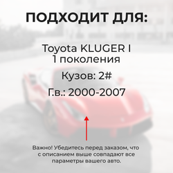 Ремкомплект ограничителей дверей Toyota KLUGER (I) 2# (2 двери, тип 1) 2000-2007