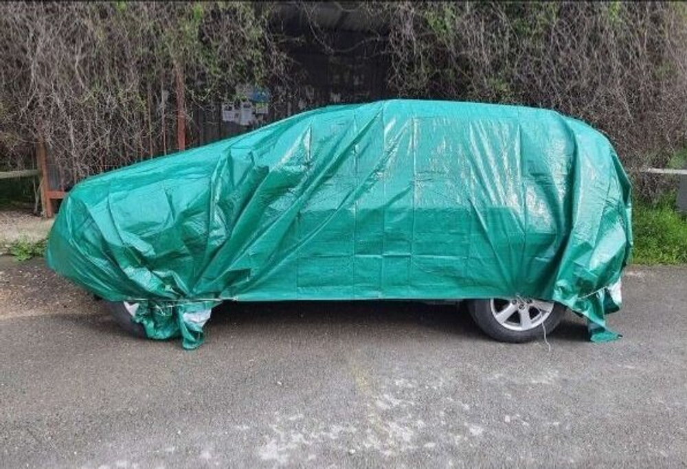 Тент чехол автомобильный, 4х6 метра. универсальный легковой/кроссовер/джип
