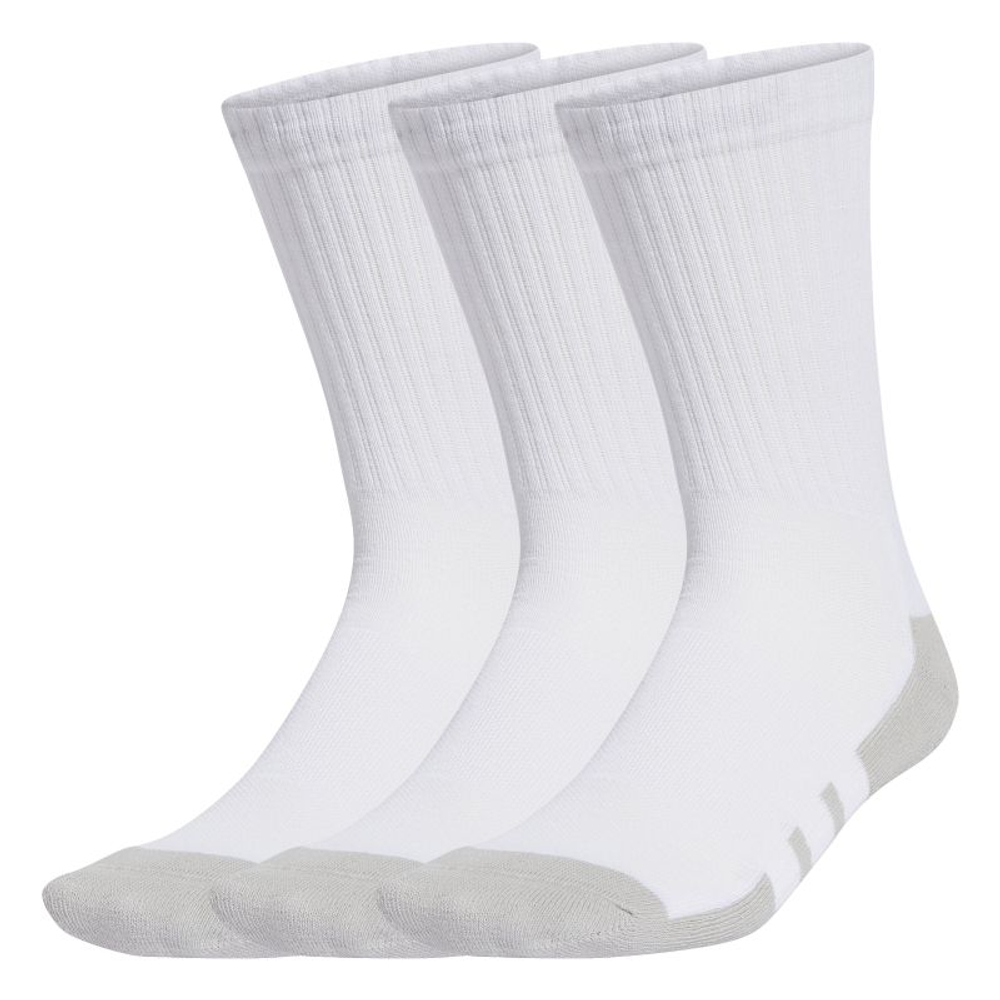 Теннисные носки Adidas Essentials Climacool Cushioned Crew 3P - white/grey two