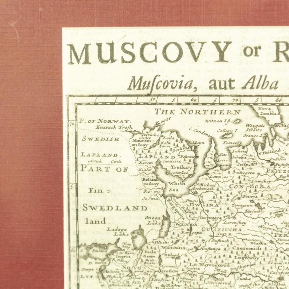 Карта «Московия или Россия (Московия или Белая Россия»)
