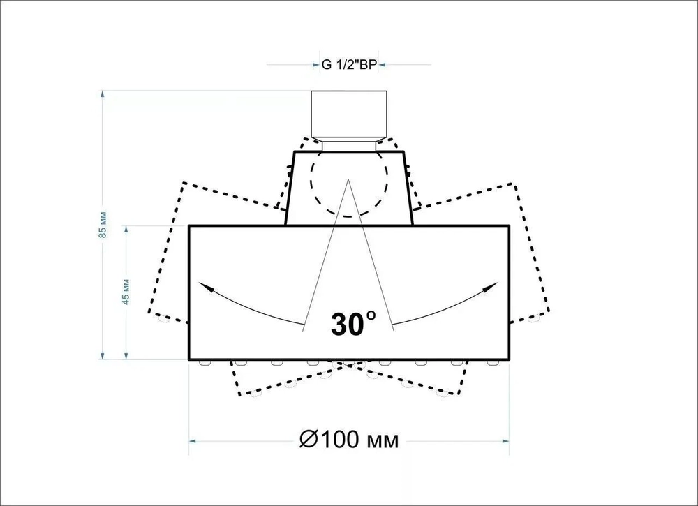 Душевая стойка из нержавеющей стали с лейкой Sawy SDS 026 Air
