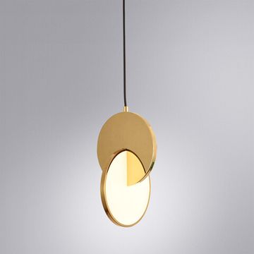 Подвесной светодиодный светильник 10W 4000K A1916SP-1GO золото Hannah Arte Lamp