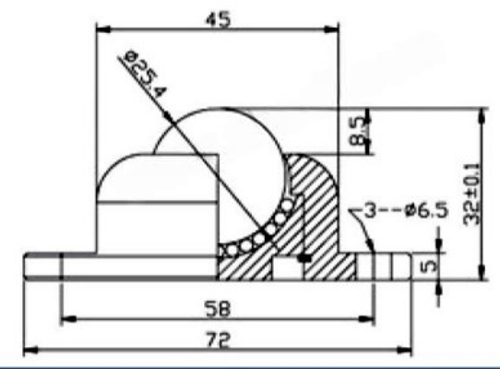 Шариковая опора Omniroll IA-25